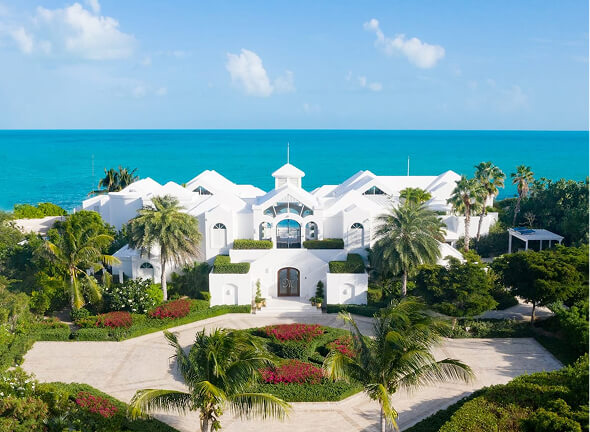 The Mandalay Estate: An Epic 8-Acre Beachfront Compound For Sale in Turks & Caicos